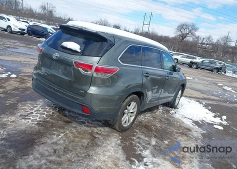 2016 Toyota Highlander Le V6 z USA, uszkodzony, nr VIN 5TDBKRFHXGS304478